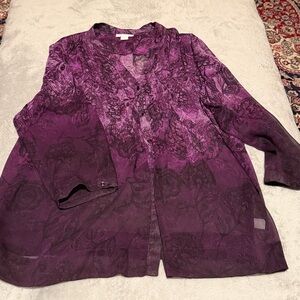 Charter Club Purple Floral Top